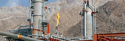 An energy production facility on Iran’s South Pars gas field, pictured in 2015.