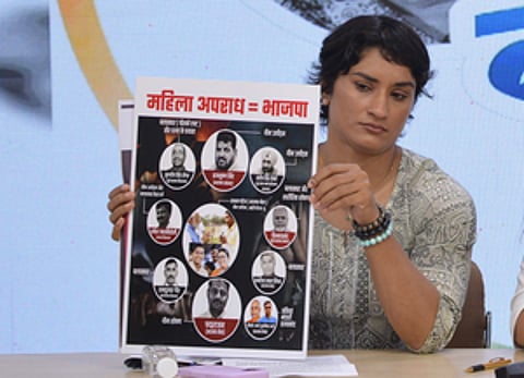 'I am one of the six victims who filed sexual harassment complaint against Brij Bhushan': Vinesh Phogat