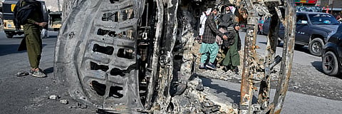 The aftermath of an attack by Baloch separatists in Quetta, Pakistan, on Feb. 1, 2026.