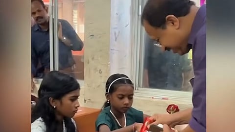 BJP MLA V Muraleedharan slammed for dropping sweets on tribal students' desks