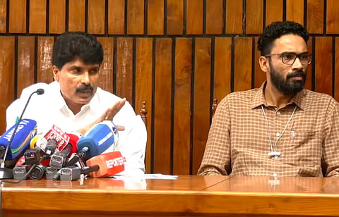 The image featuring T Siddique and Sriram Venkitaraman (L to R)