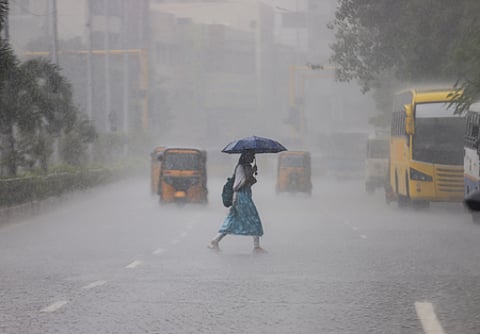 Heavy rain alert issued for 16 TN districts as downpour disrupts normal life