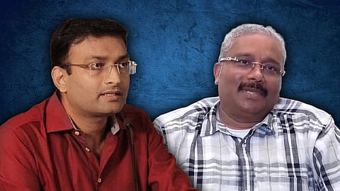 A Collage of IAS officers N Prasanth and B Ashok