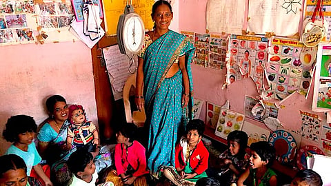 Representative image of an Anganwadi centre