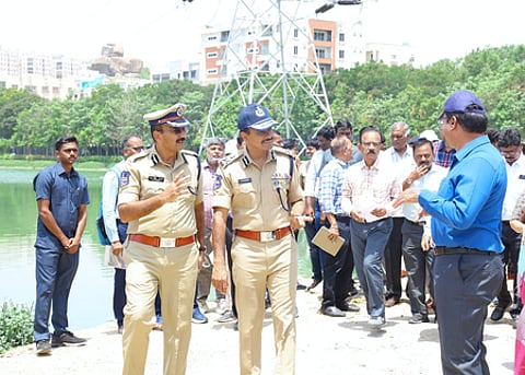 Telangana DGP assesses measures to prevent urban flooding, traffic disruptions