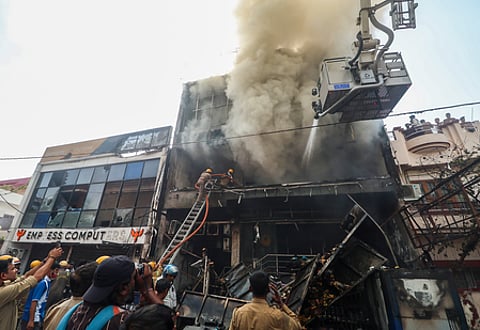 Lucknow fire tragedy: 18 dead after blaze rips through coaching centre