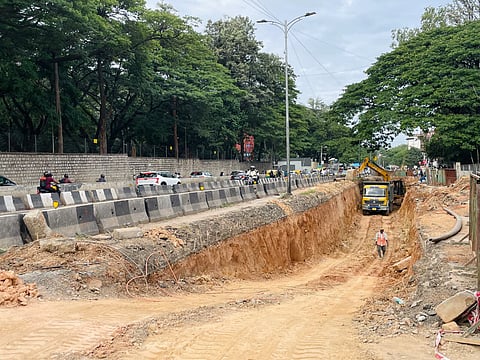 Traffic, dust and delays mark Bengaluru Wind Tunnel Road underpass construction