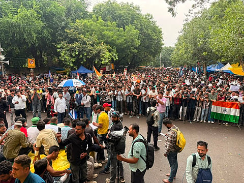 The crowd at Jantar Mantar