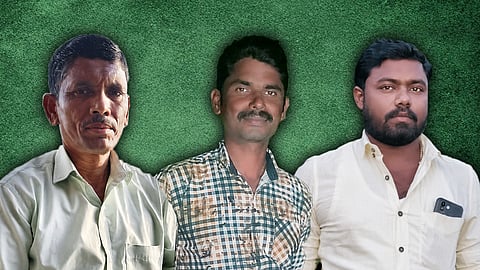 The three men killed on suspicion of being poachers in Hanur, Chamarajanagar district.