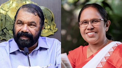 Image featuring V Sivankutty and KK Shailaja