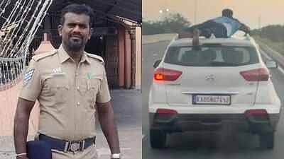 TN cop clings to SUV roof for 30 km to stop gutka smugglers in Coimbatore