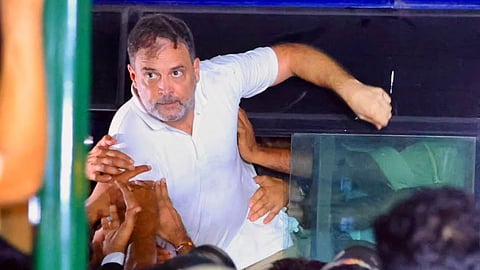 SIR row: Rahul, Priyanka detained during INDIA bloc protest against CEC Gyanesh Kumar