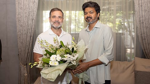 Rahul Gandhi with TN CM Vijay in Chennai