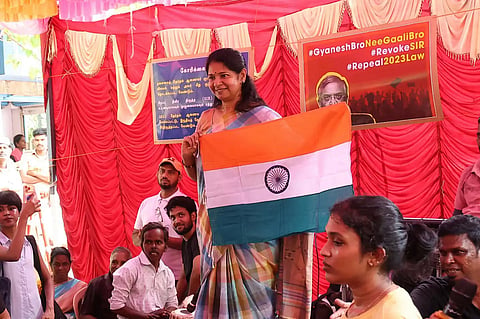 Chennai SIR protest: DMK MP Kanimozhi criticises SC for speaking up after damage was done