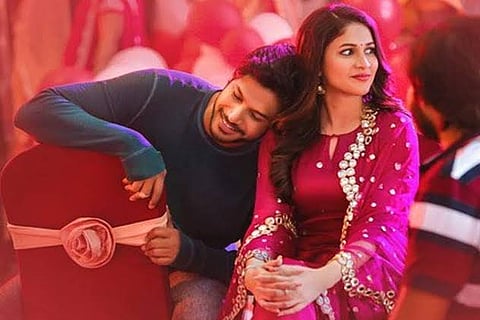 Actor Sundeep Kishan on the left and Lavanya Tripathi on the right.