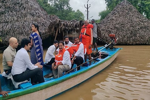 Flash floods in East Godavari as incessant rains continue in AP, Telangana