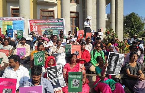 Never ending tragedy: Bengaluru blue collar workers protest manual scavenging deaths