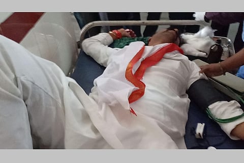 Telangana polls: Congress leader Vamshi Reddy attacked, vehicle pelted with stones