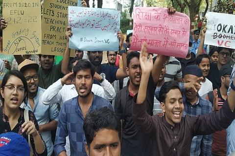 EFLU Hyderabad students launch indefinite protest against ‘unfair’ reforms