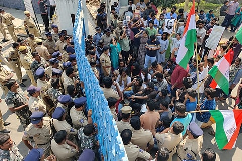 22 students from University of Hyderabad booked for ‘Save Constitution’ rally