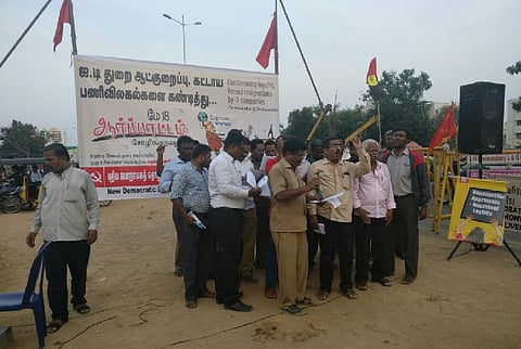 'Worked with an IT major for 15 yrs, sacked without notice': Techies protest in Chennai