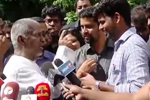 Video: Ilayaraja yells at journalist for question on 'beep song' and reactions
