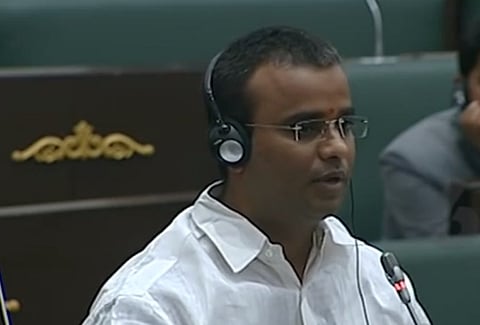 Change of colors: Qutbullapur MLA K P Vivekananda Goud joins TRS