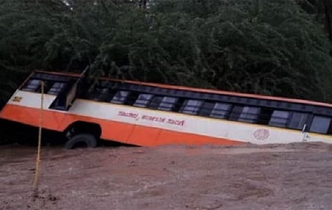 Bus topples off bridge in Karnataka, locals rescue passengers in movie-style operation