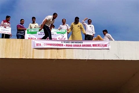 Tired of apathy, citizens name road project in Secunderabad after KTR