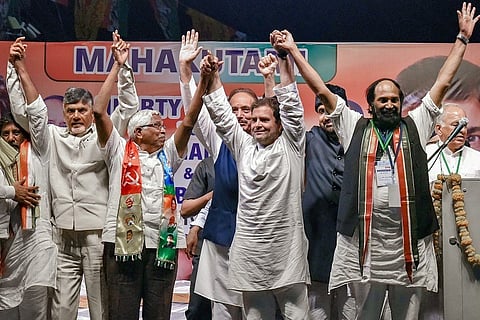 From Cong-TDP to Gaddar hugging Naidu, the many firsts in Telangana’s Assembly polls