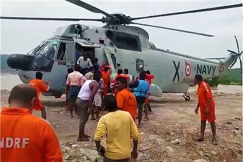 Video: In dramatic operation, 31 Andhra fishermen rescued from Polavaram cofferdam