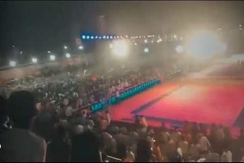 The accident took place sometime past 7 pm during the inauguration ceremony for Guntakandla Savithramma Memorial’s 47th Junior National Kabaddi championship 2021 held annually for boys and girls