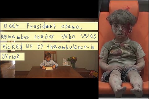 American 6-year-old asks Obama to bring Syrian boy Omran to US so he can share his home