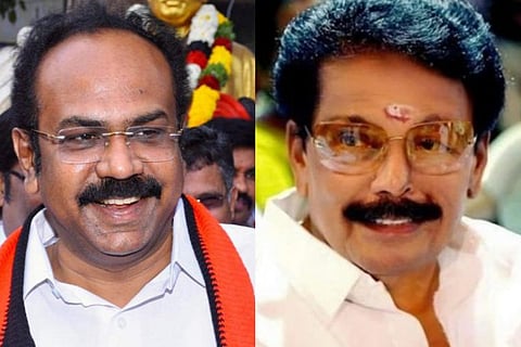 Collage of Ministers Thangam Thennarasu and KKSSR Ramachandran