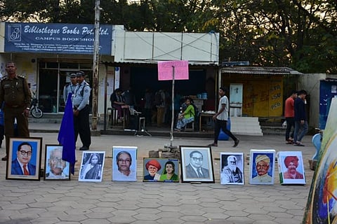 Protest in University of Hyderabad: Students demand reinstallation of Velivada
