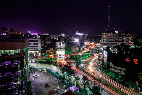 Buildings in Siripuram area of Vizag