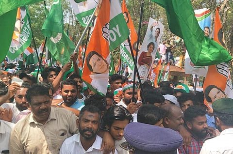 No, Pakistani flags were not waved at Rahul Gandhi’s roadshow in Wayanad