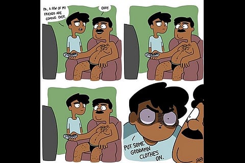 Funny toons: A Bengaluru student’s webcomic on Indian families is striking gold online