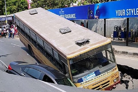 Chennai’s road cave-in: Poor soil quality, metro construction or administration's fault?