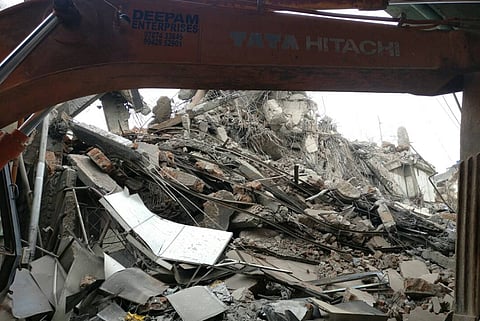 17 days after deadline, Chennai Silks building finally demolished