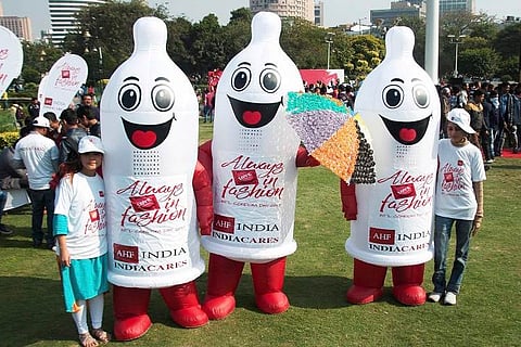 As worldwide funding for AIDS programmes falls, India gets a free condom store