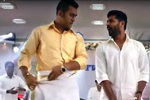 When Dhoni did the Kuthu dance with Prabhu Deva