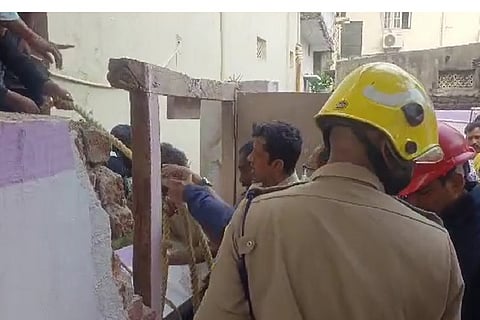 Hyderabad wall collapse