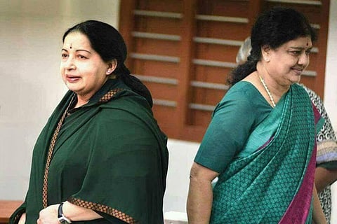 Jayalalithaa and VK Sasikala