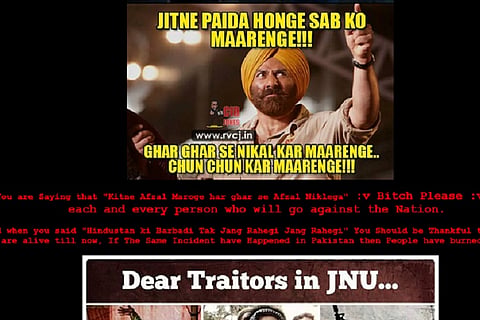 JNU library website hacked: Sunny Deol poster put up with 'Aye Mere Watan Ke Logon' track