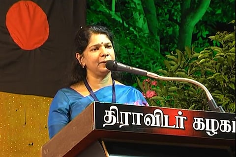 DMK MP Kanimozhi booked by Hyd police for her remarks on Tirupati