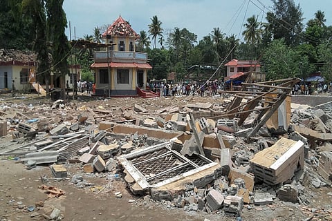 High level police, district and govt. officials clash in the aftermath of the Kollam fire tragedy