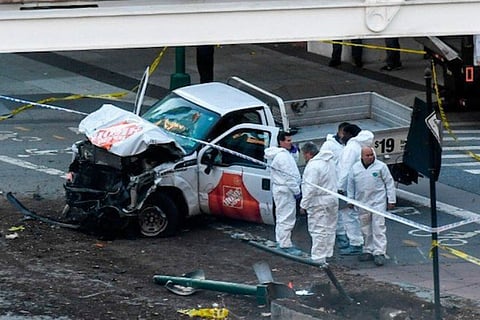At least 8 killed as truck ploughs into bicyclists in New York