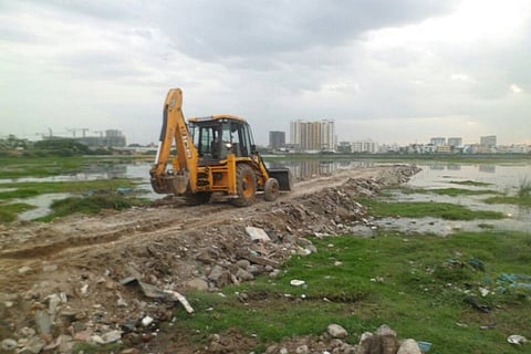 Pallikaranai marsh is being encroached
