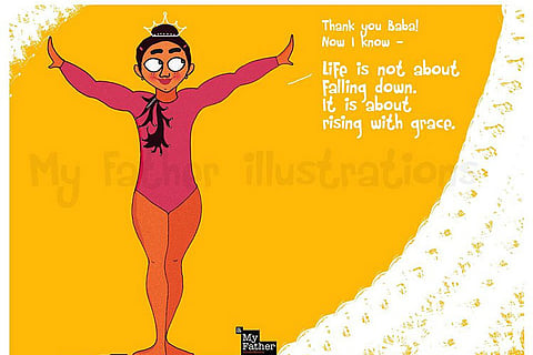 This Indian artist's evocative illustrations on positive father-daughter stories are what you need to see today